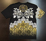 和柄半袖Tシャツ 菊天平柄